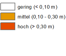 Wasserstand an Gebäuden