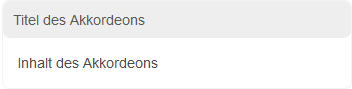 Beispiel für ein Akkordeon
